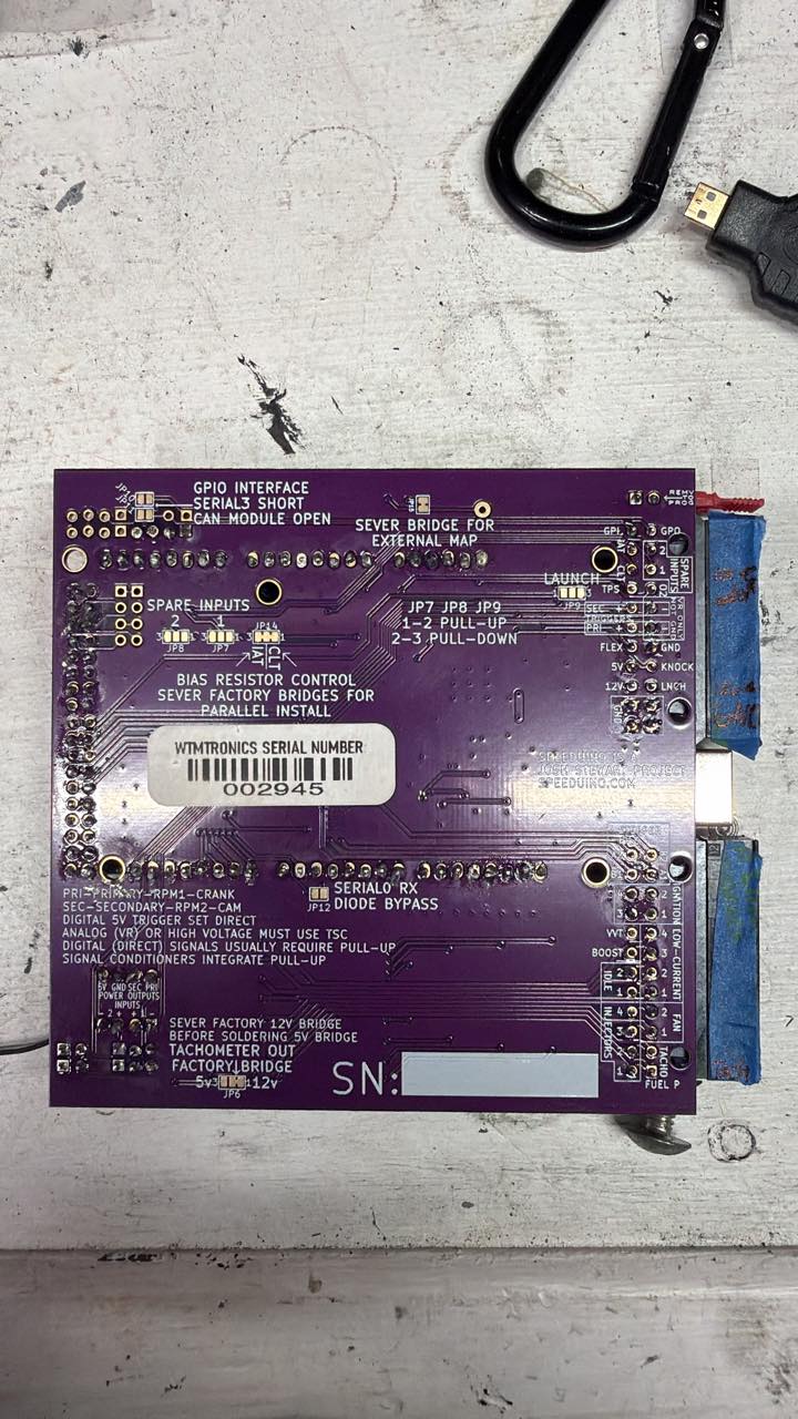 Where to connect temp sensors and rpm output on speeduino?