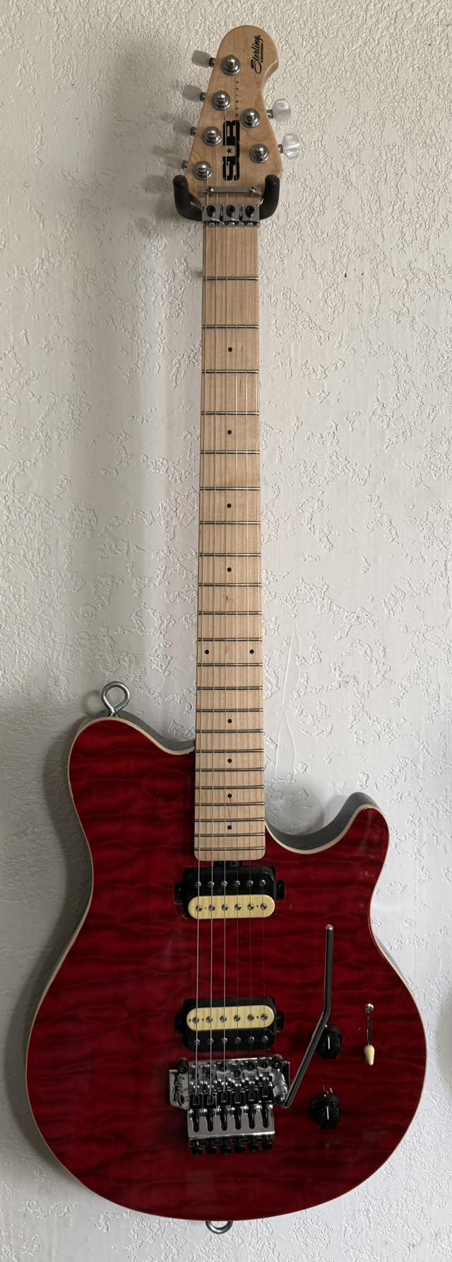 Sterling sub ax4 guitar setup and performance