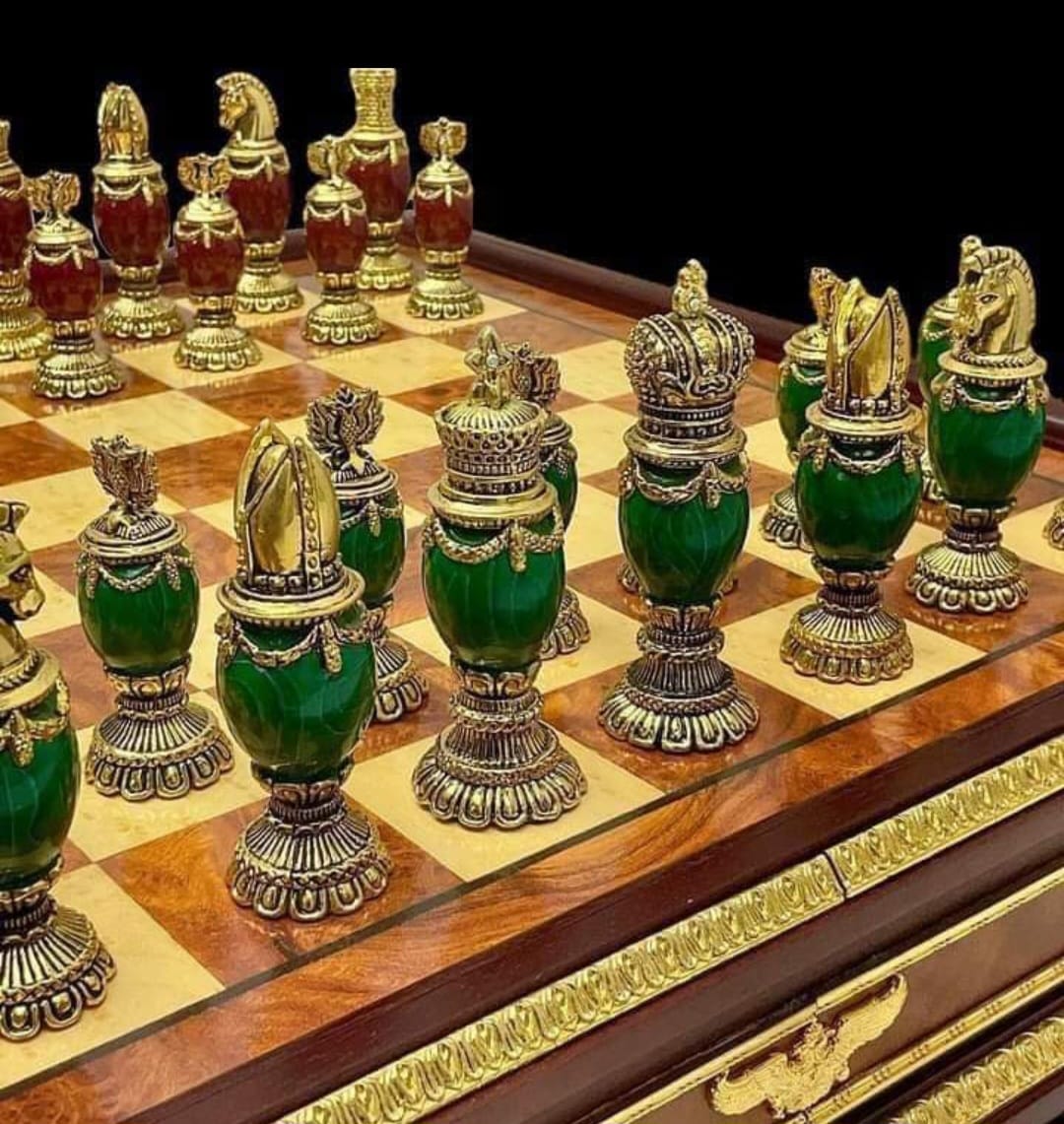 Franklin Mint House of Faberge Imperial Jewelled Chess Set