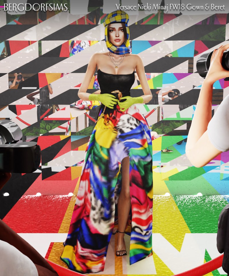 Versace Nicki Minaj FW18 Gown... - The Sims4 ของเสริม mod/cc | Facebook
