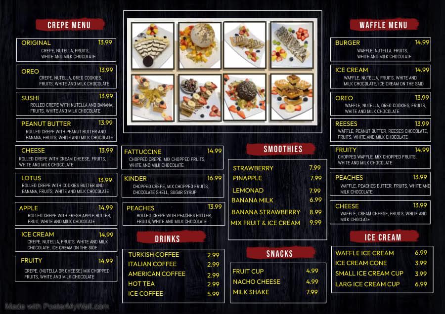 Crepe N Dip - New Menu📋