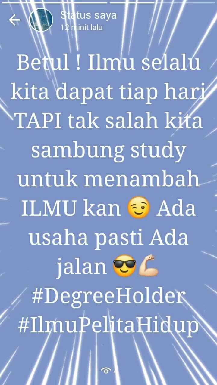 Ilmu Itu Luas Ilmu Itu Pelita Hidup Myland University Facebook