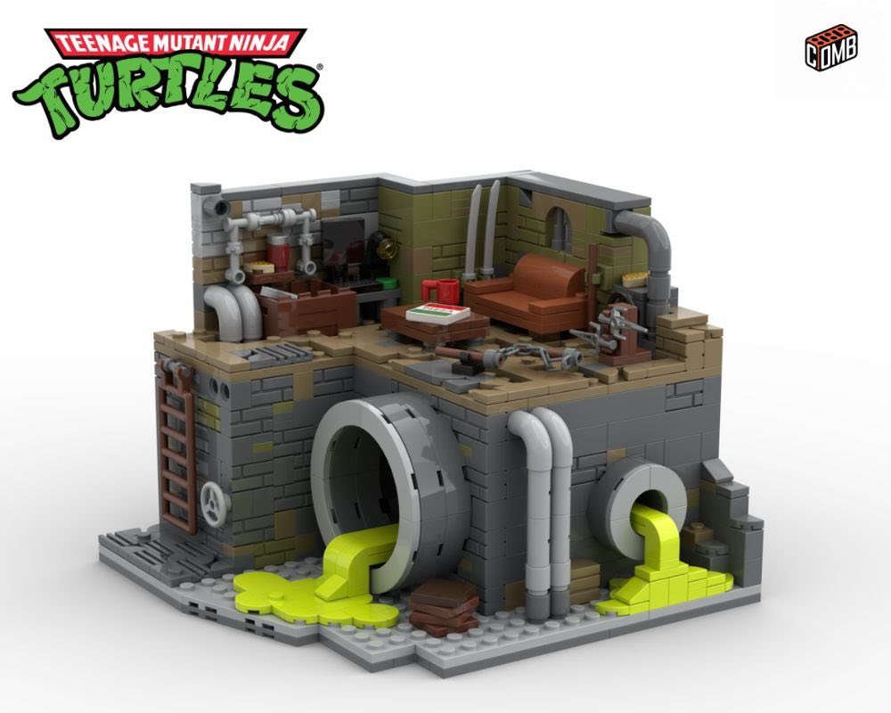 & Swim Sewer Raph Toon 【MOC】TMNT Leo
