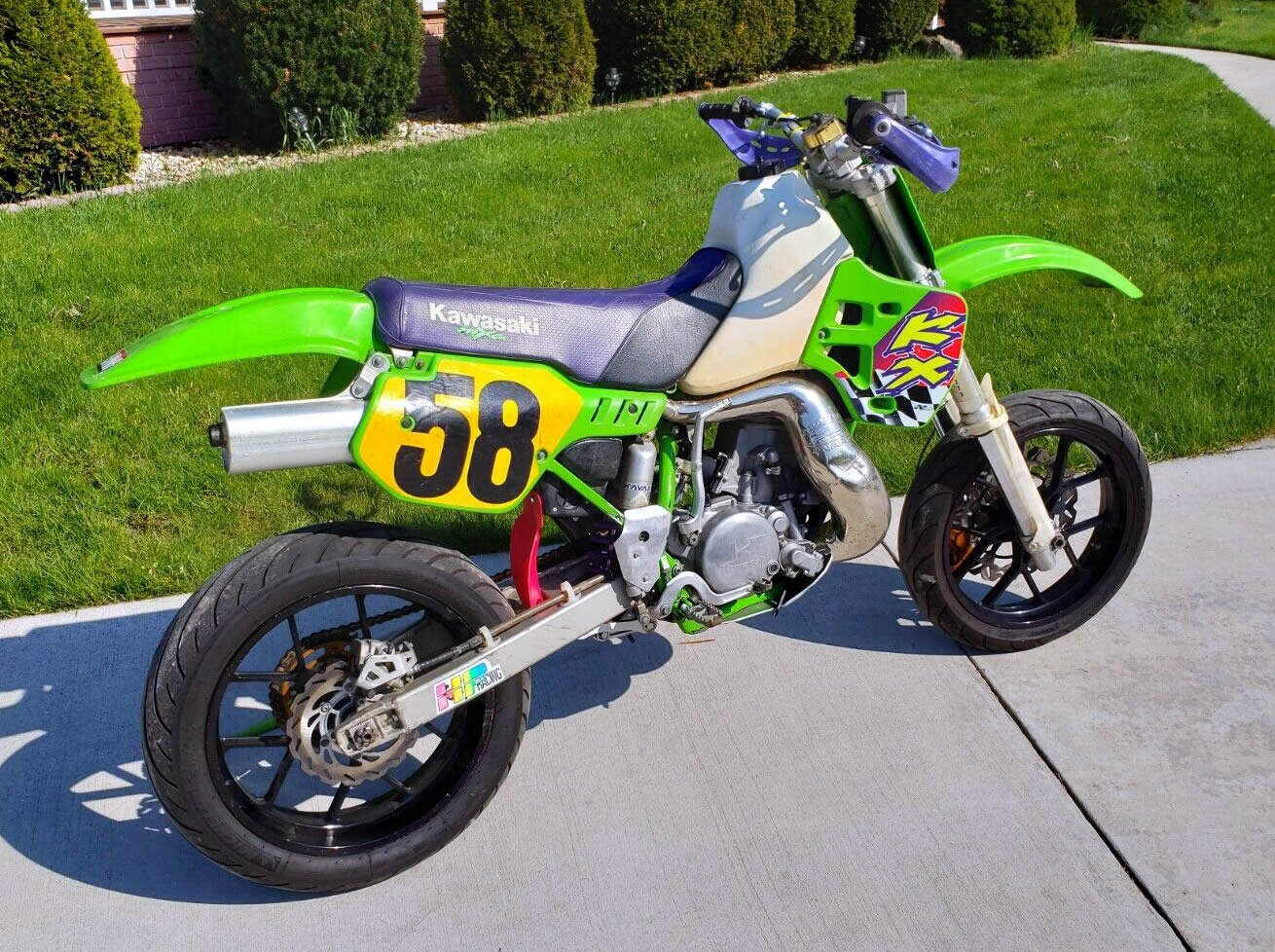 Kawasaki KSR50 GAG bike - bet this is fun to ride but would you 