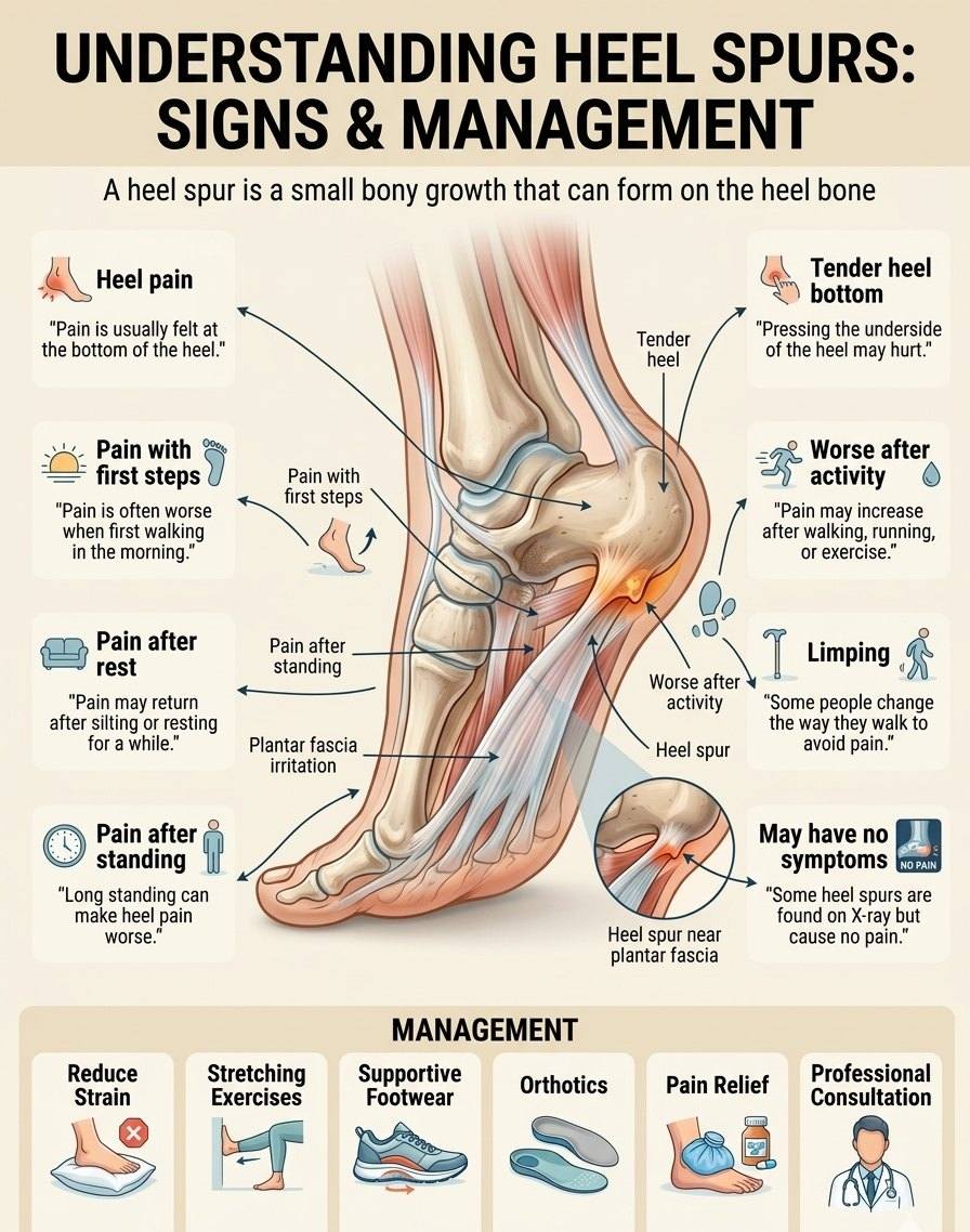 study b12 injection bone spur CALCANEAL SPUR/HEEL Are you experiencing heel pain especially in the morning when you wake up? You could be having a calcaneal spur ( heel spur) A calcaneal spur is a bony filter-type-liquid