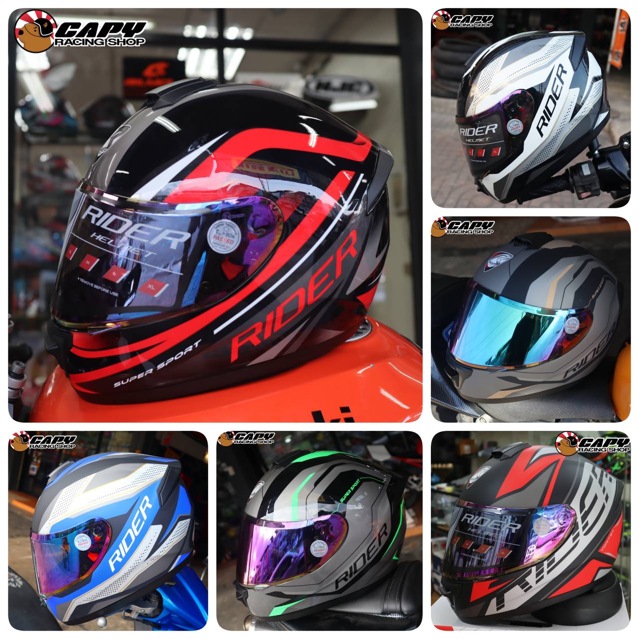 Rider Vortex สีใหม่ !!... - Capy Racing Shop หมวกกันน็อค | Facebook