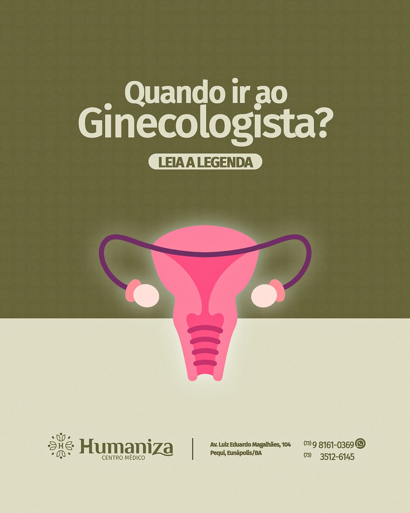 🌸 Quando Ir ao Ginecologista?... - Humaniza Centro Médico