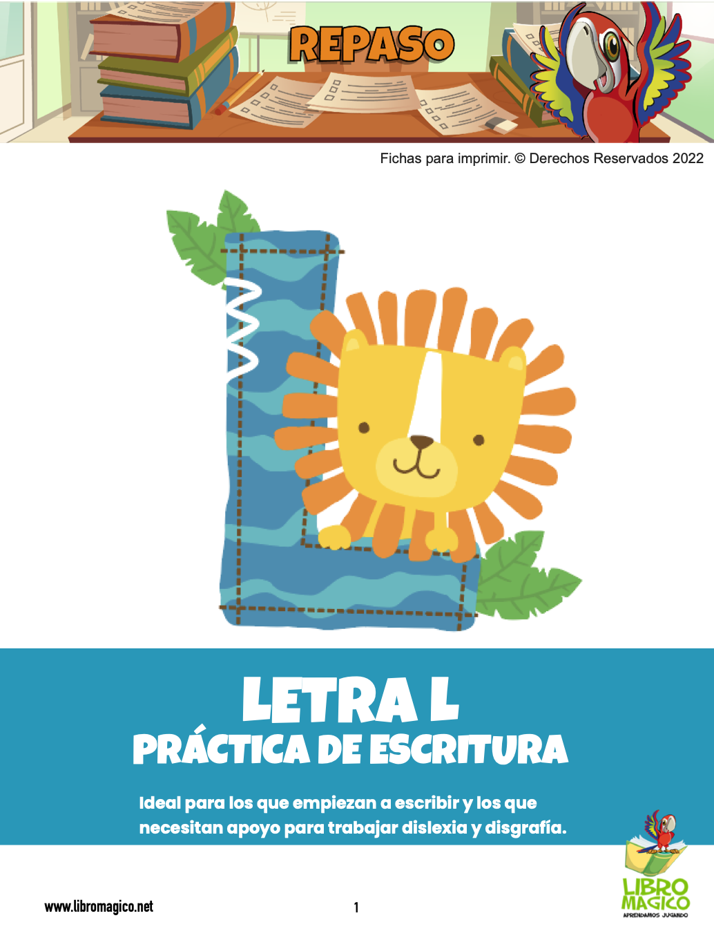 Libros Para Preescolar Con La Letra L Para Imprimir Libro De Trabajo