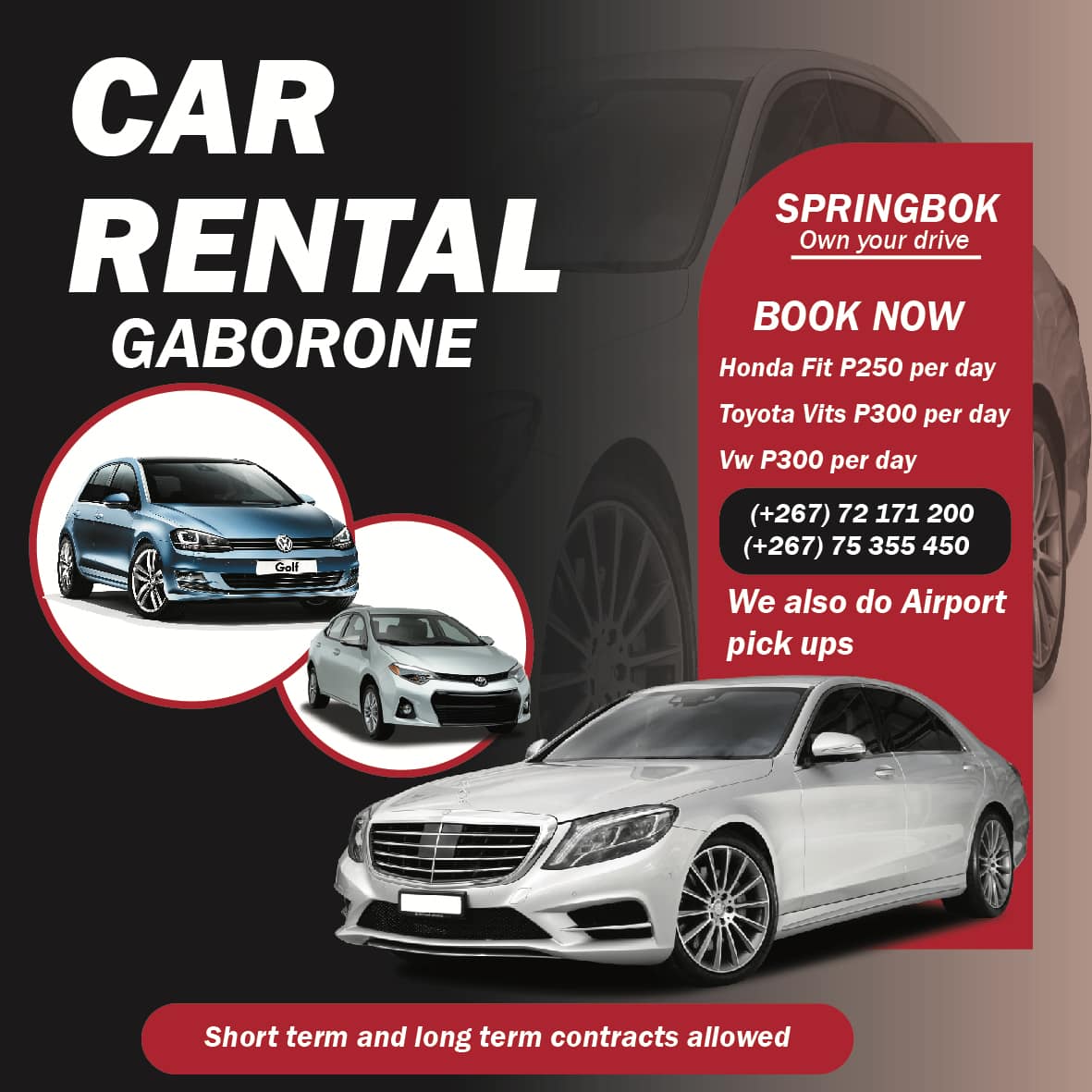 Springbok Car Rentals | Gaborone