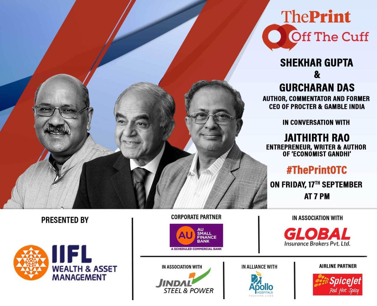 ThePrint - Our next #ThePrintOTC guest is Jaithirth Rao,...