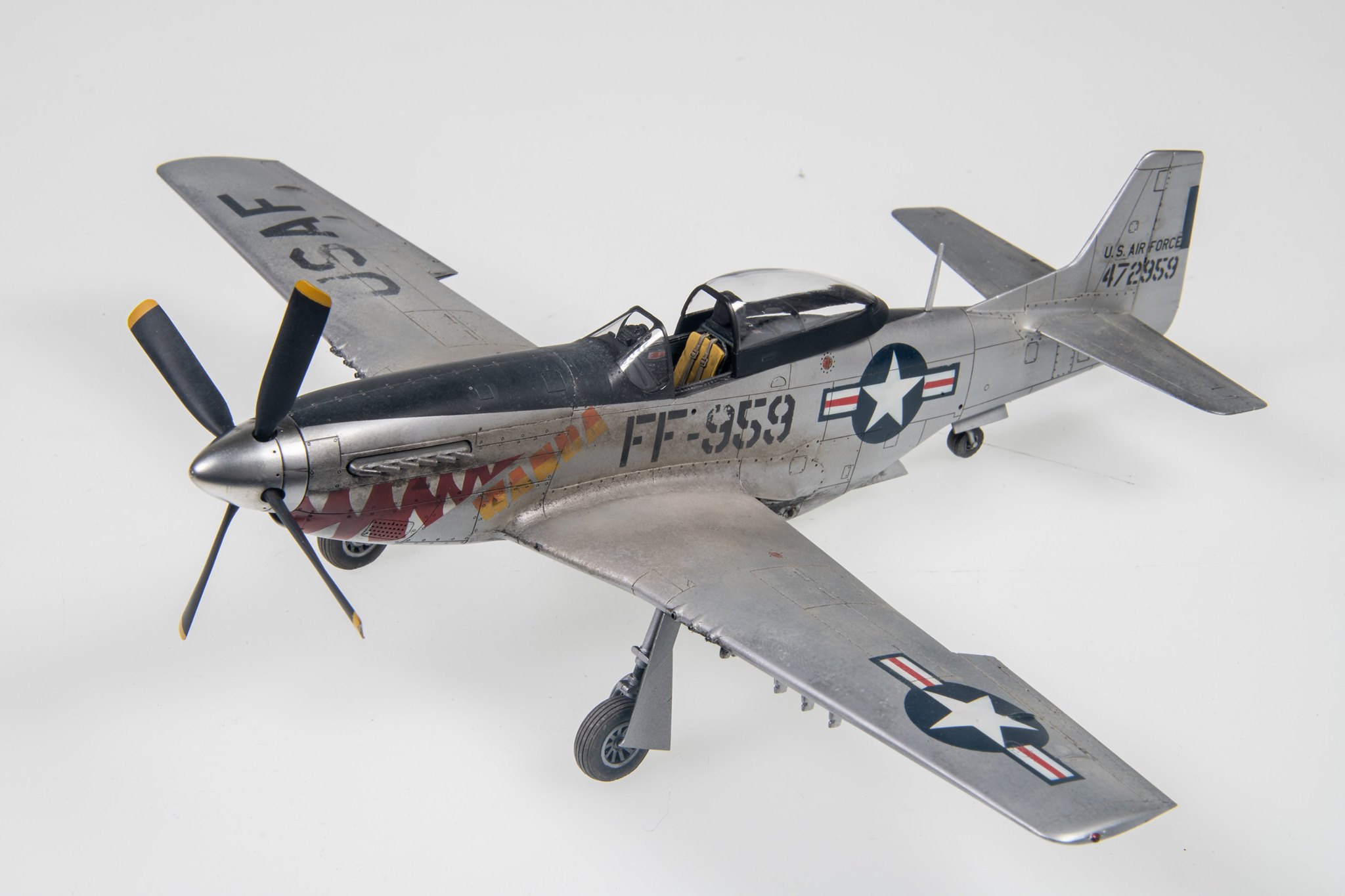 Monogram 1/32 Phantom F-51D Mustang. Easy kit to assemble, though