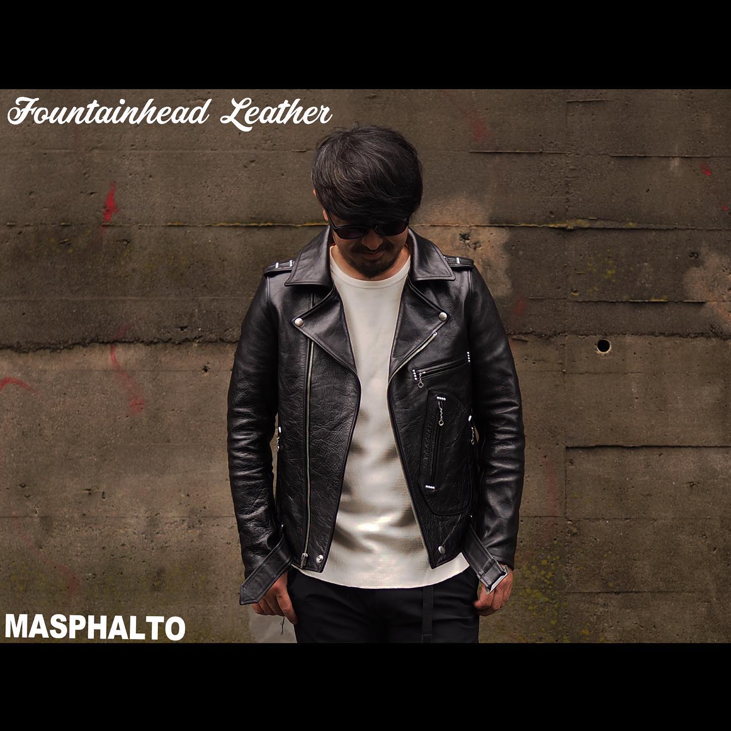 Masphalto - . . Fountainhead Leather. . Delta Jacket. . 2021SS用 