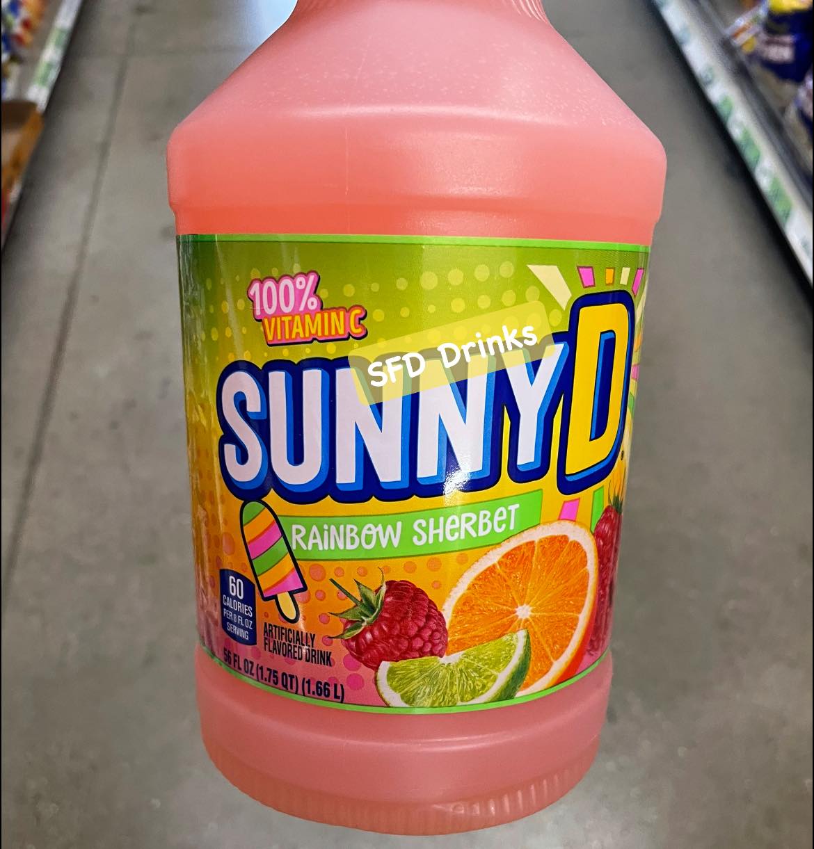 Have y'all tried this rainbow sherbet Sunny D