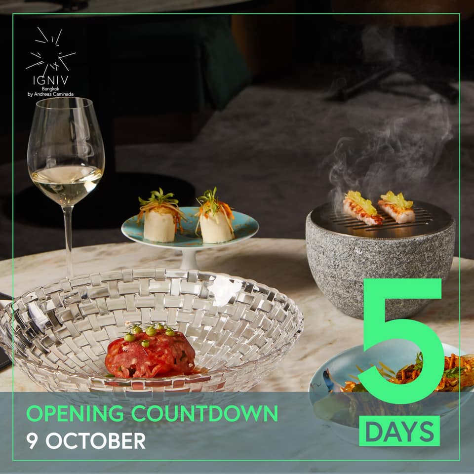 5 days to the opening of IGNIV... - The St. Regis Bangkok | Facebook