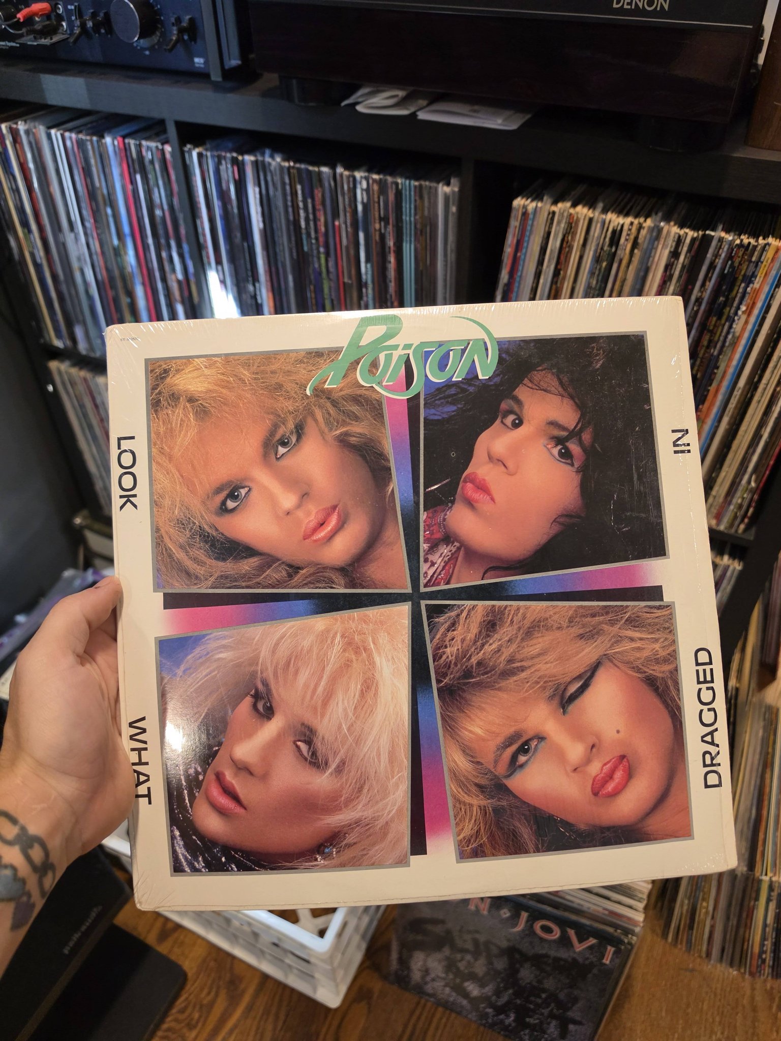 Poison 'Look What the Cat Dragged In' album misprint?