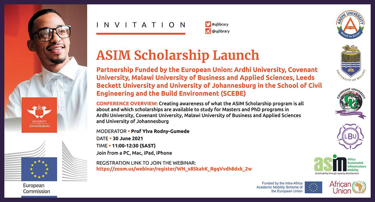 University of Johannesburg Library - ASIM Scholarship Launch Conference ...
