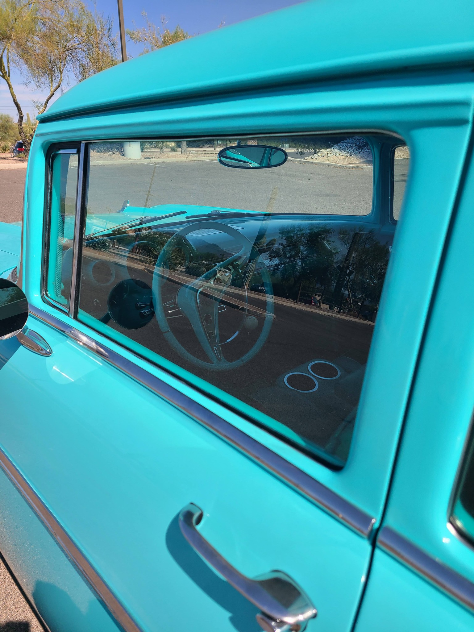Beautiful turquoise 1955 Chevrolet Bel Air in Northwest Tucson, AZ