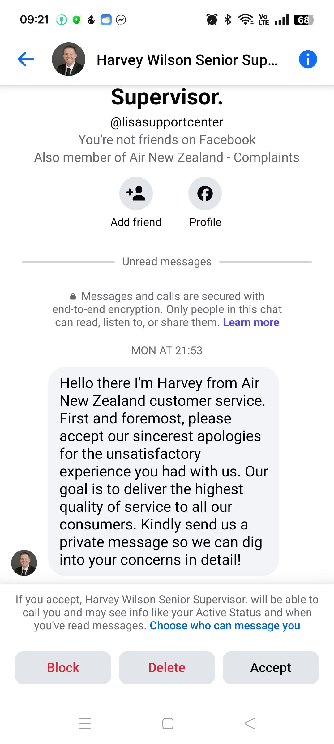 Air New Zealand - Complaints | Dear Harvey Wilson I'm not going to ...