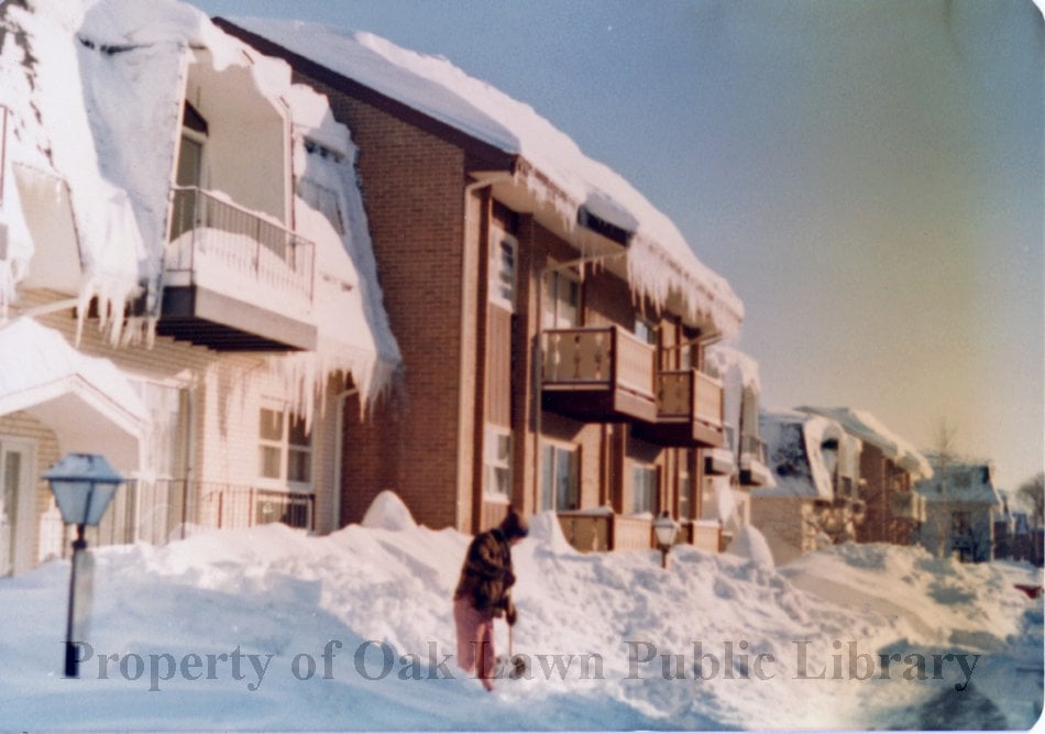 Buried in snow,... - Oak Lawn Public Library - Local History