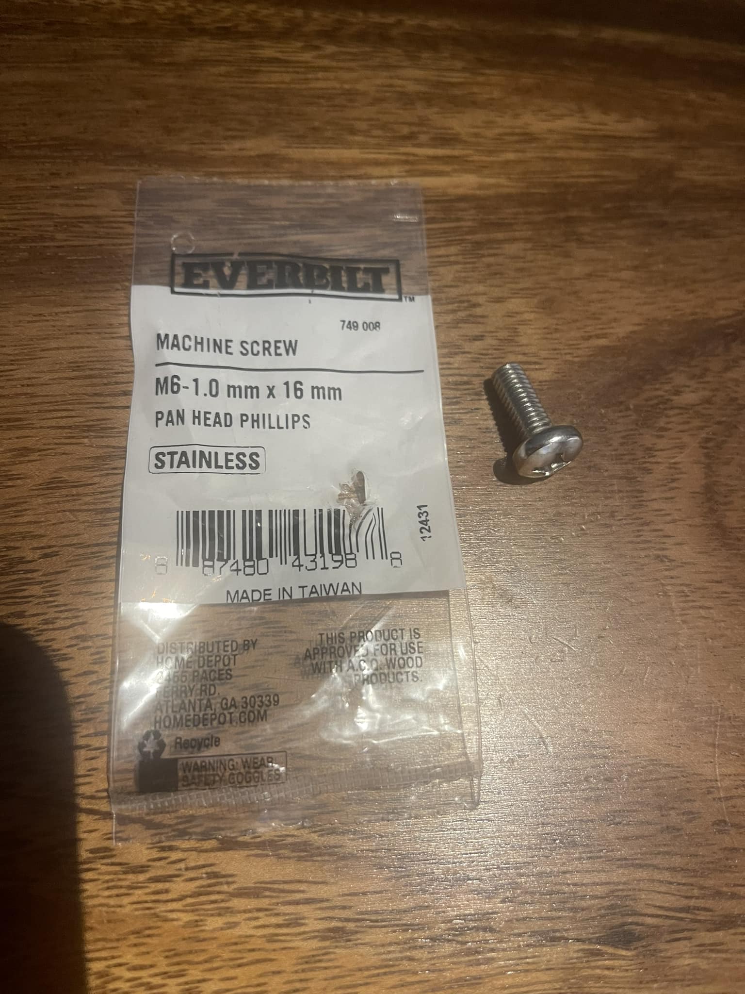 License Plate Screws Black Ton's Performance 4 Black Stainless