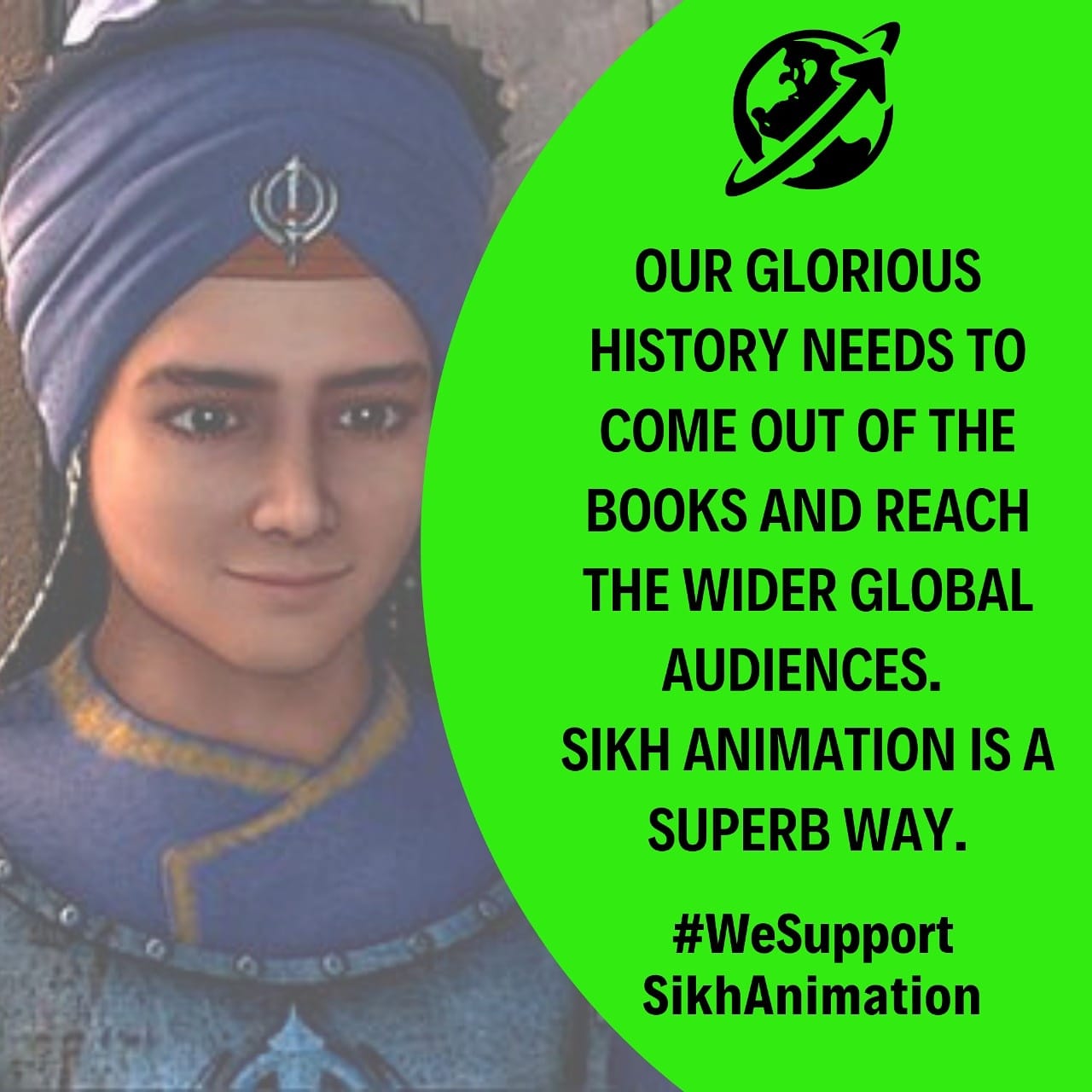 💪 Support For Sikh Animation 💪... - We Support Sikh Animation