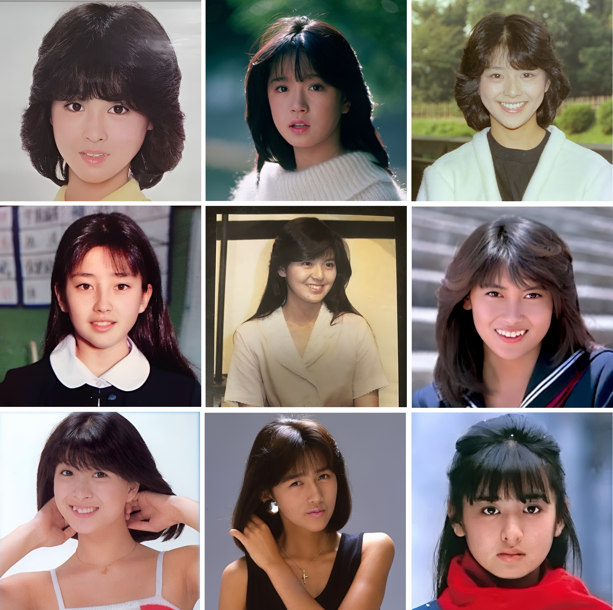 1980年代の美人・アイドルスターTOP10** 1位：松田聖子1980年デビュー