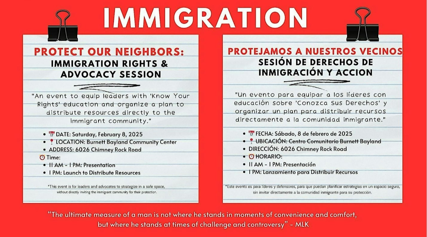 Protect Our Neighbors: Immigration Rights & Advocacy Session