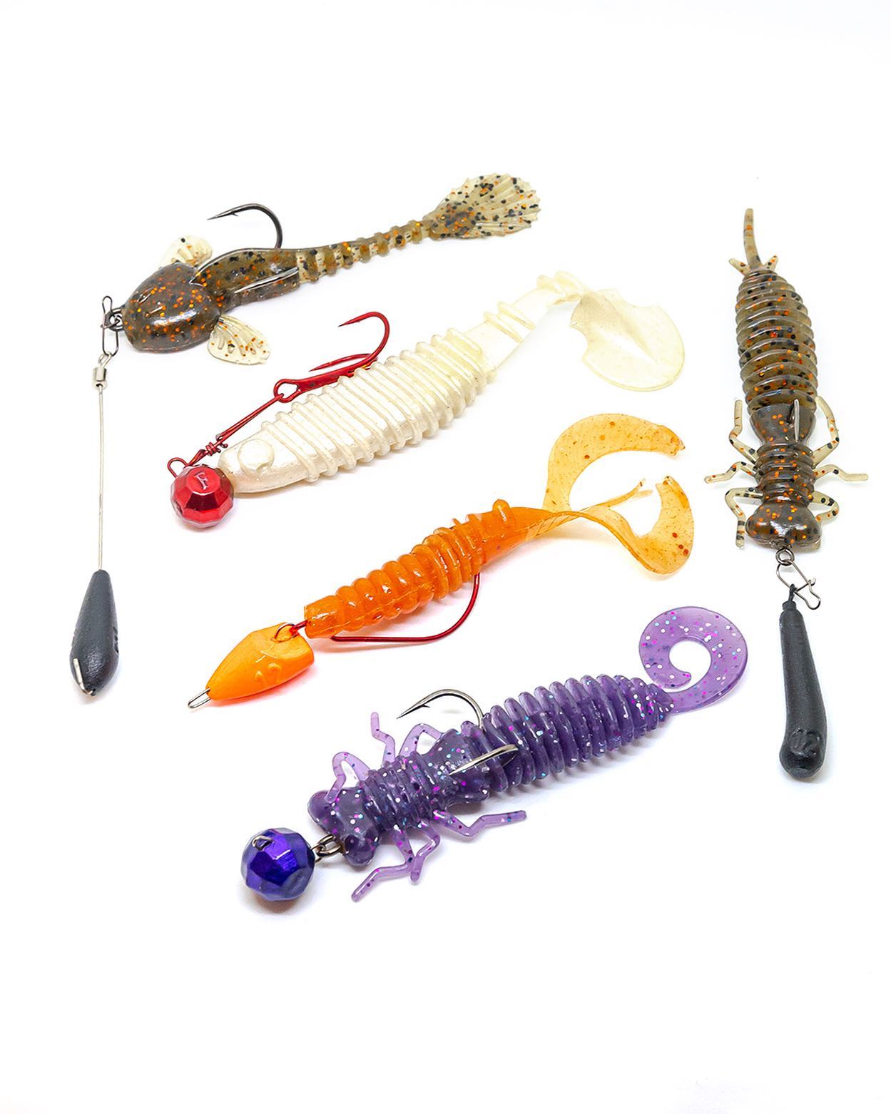fanatik fishing lures Soft Classic 1.7" 2.9" 4" 4-10cm Silicone Bait Artificial Sofbaits Jig Shad Drop Shot (007, 4.0" - 10.2cm - 4pcs), Soft Plastic Lures Raider - Fanatik Baits