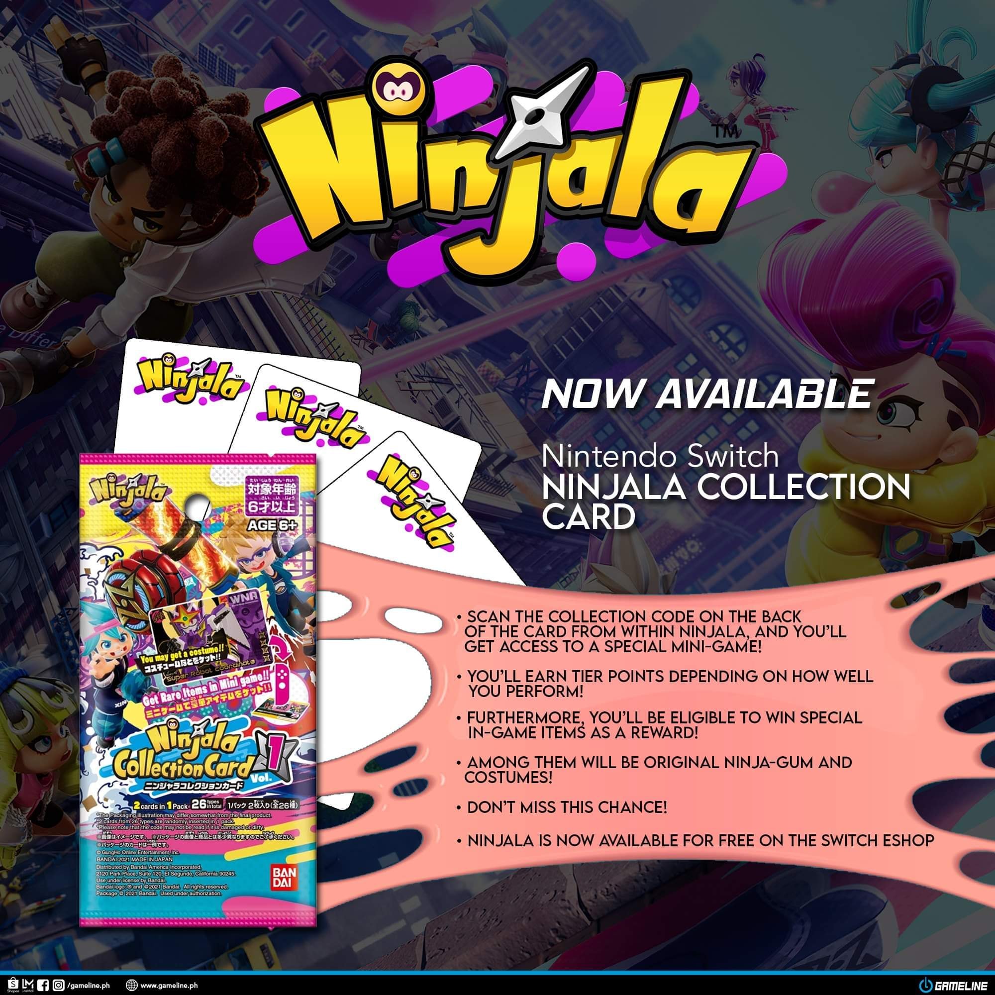 Gameline - [NEW RELEASE] Ninjala Collection Card Vol.1...