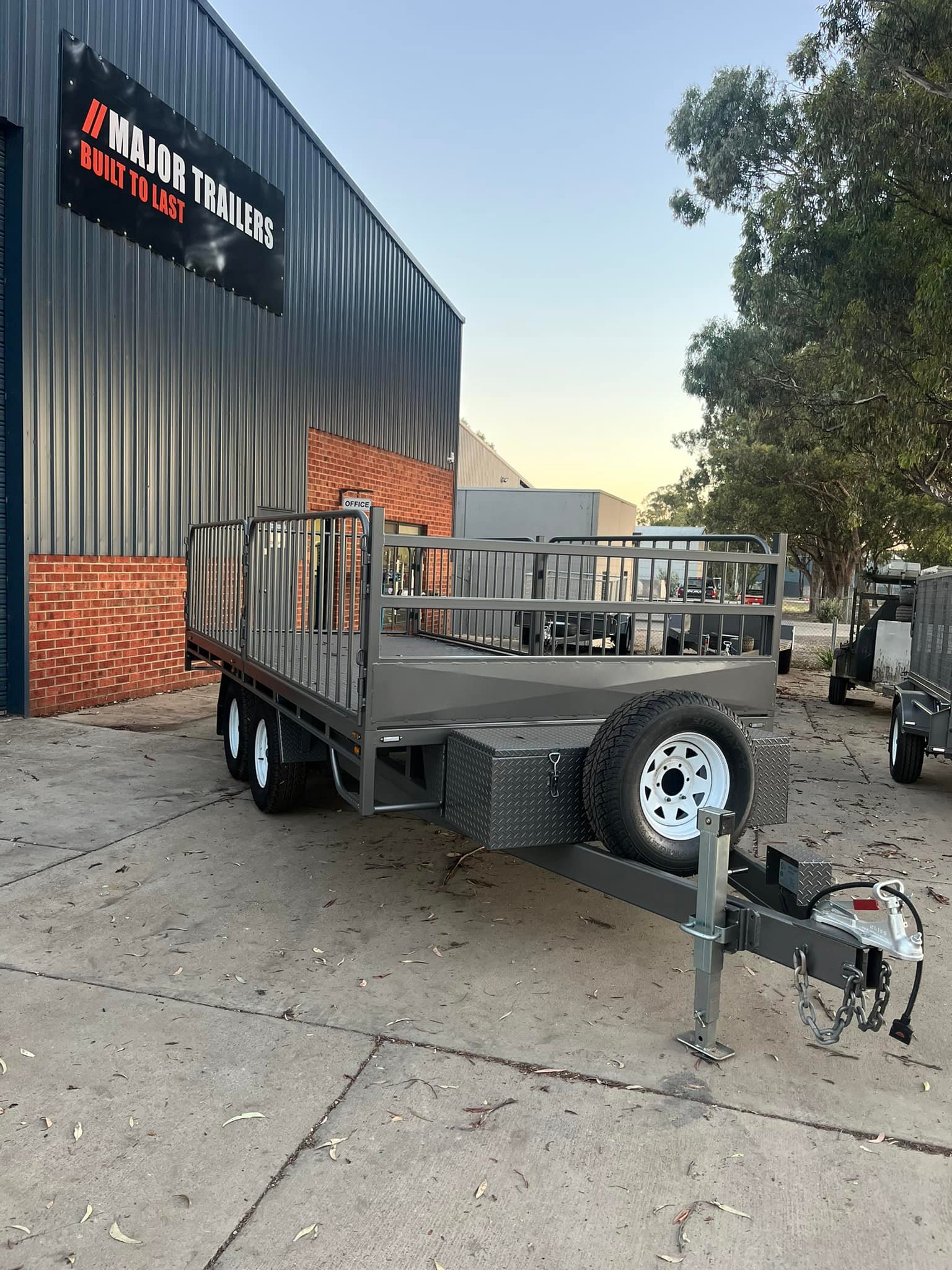 Major Trailers - 16’ x 7’ tandem flat top with swing open... | Facebook