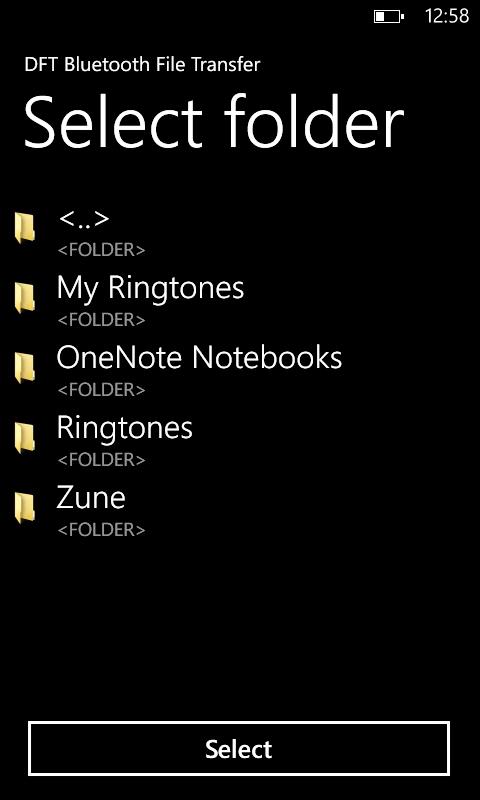 Bazaar - BT File transfer application for fully unlocked devices was ...