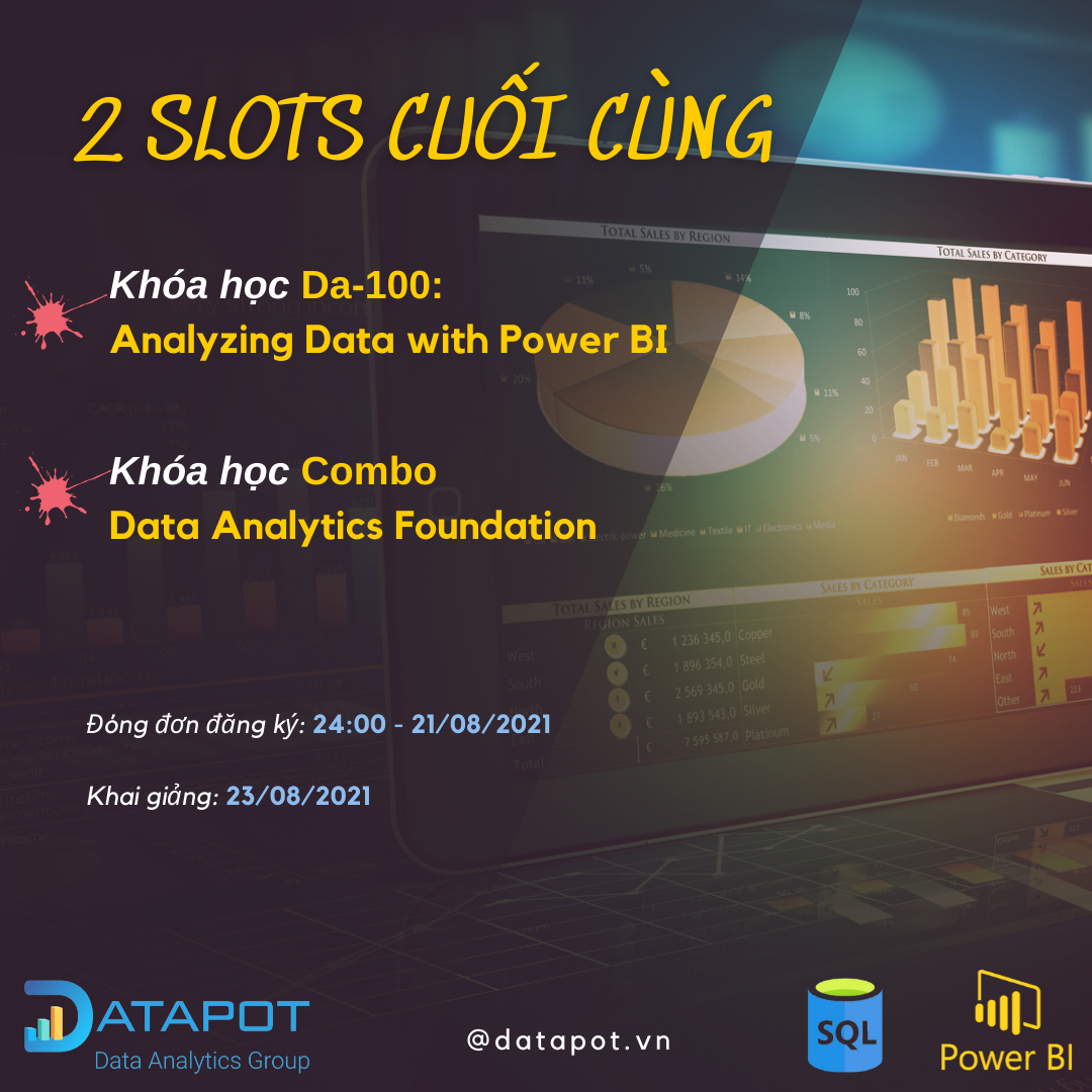 Datapot - 🔥 Chỉ còn 2 slots đăng ký Khóa học 