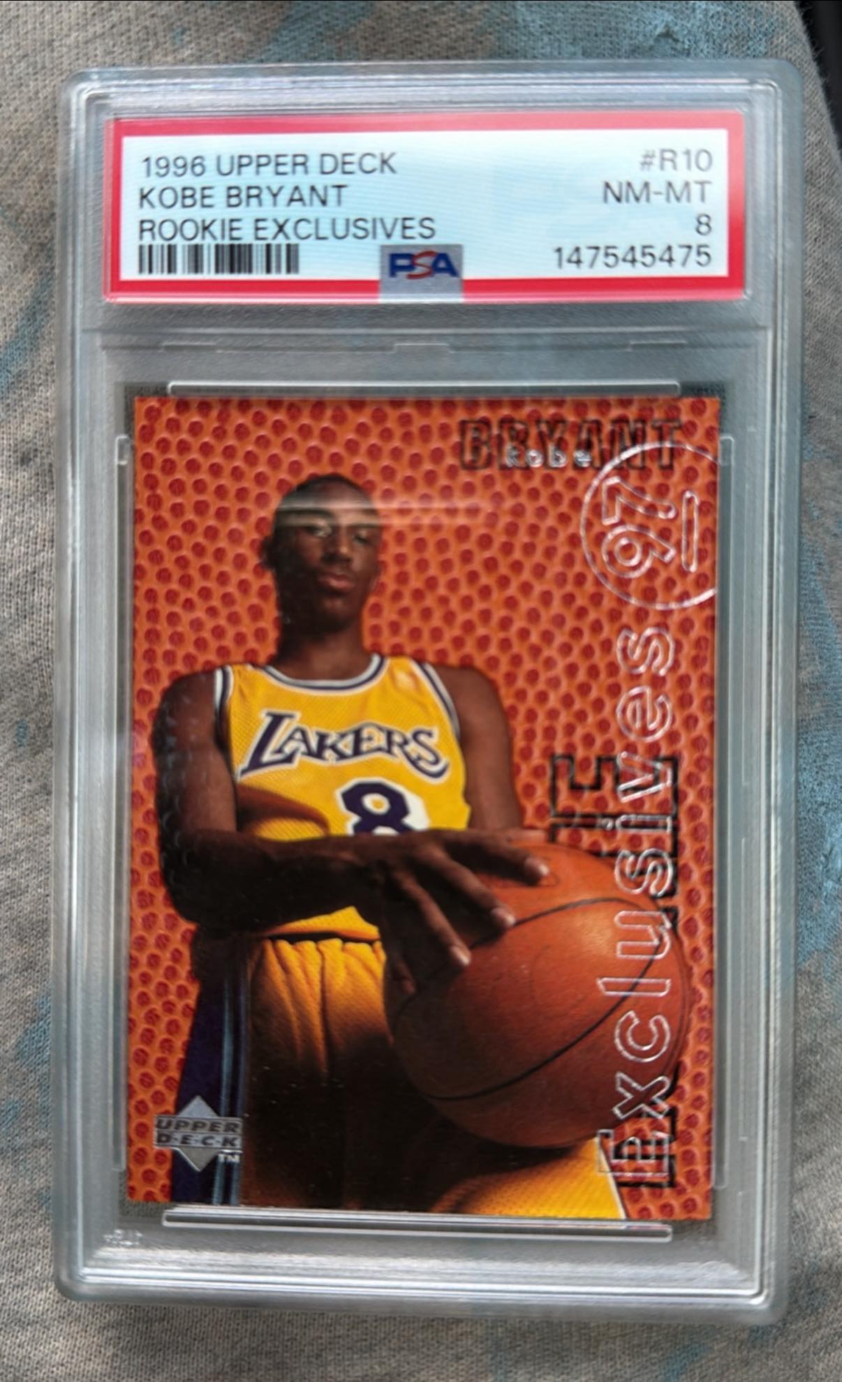 Kobe Bryant 1996 Upper Deck Graded 8 PSA