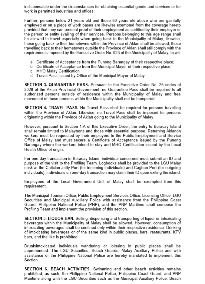 Lgu Malay Executive Order No 024 Amending The Facebook