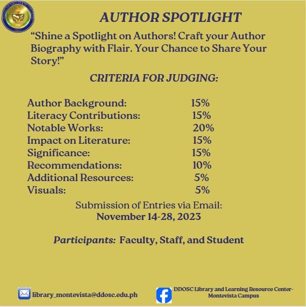 DDOSC Library and Learning Resource Center-Montevista Campus | Montevista