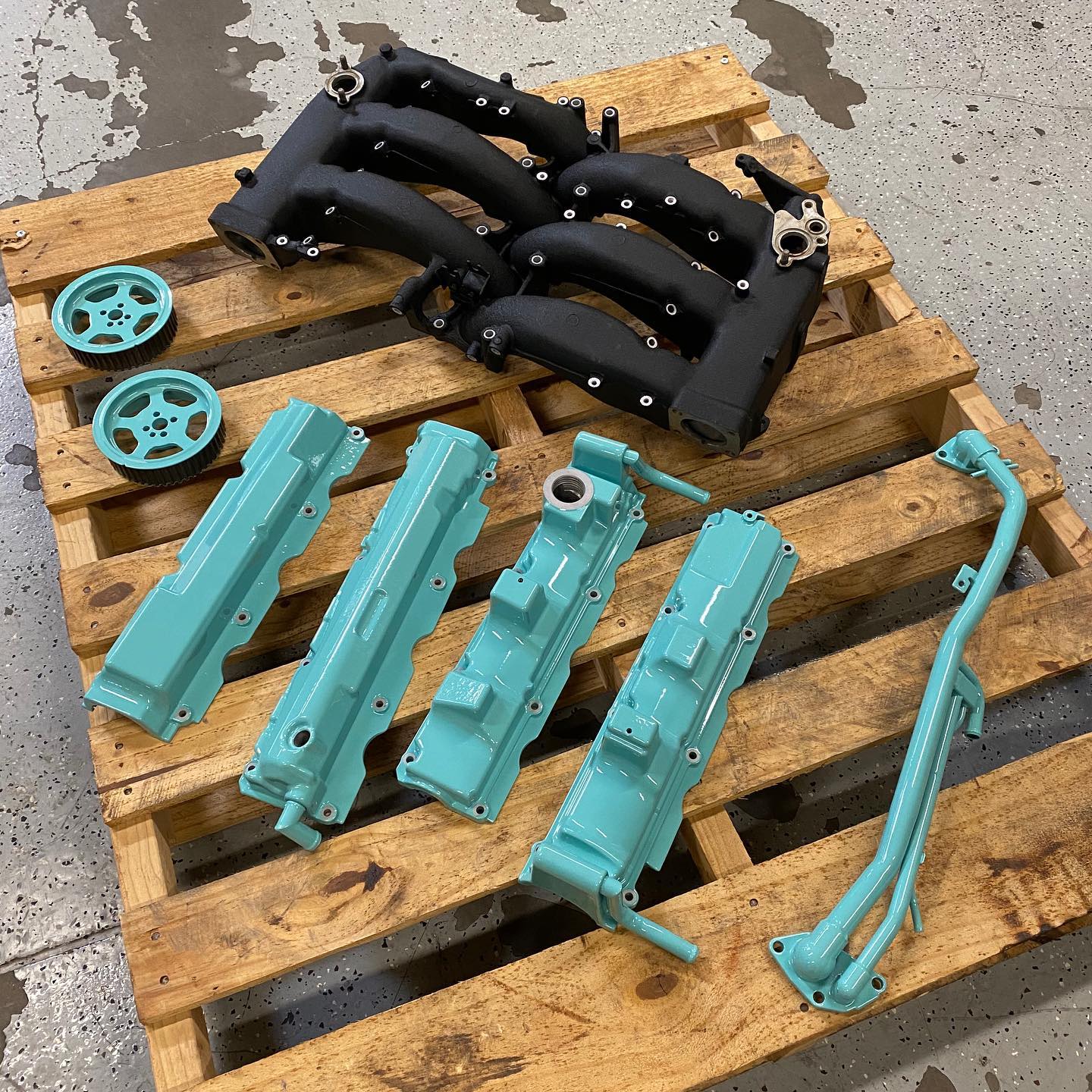 Nissan 300ZX intake, valve... - Unit F14 Powder Coating