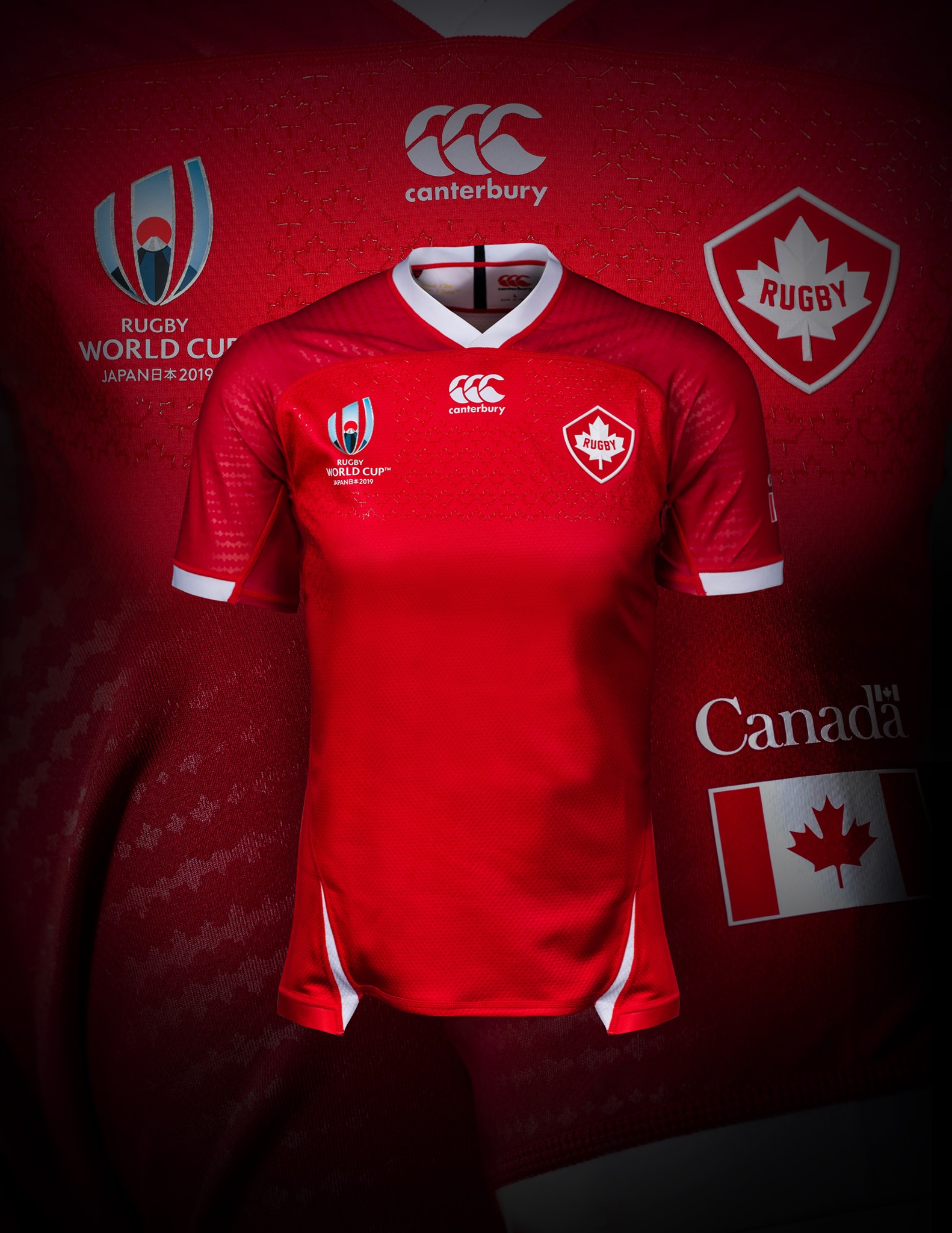 RWC2019 S/S RUGBY JERSEY Lサイズ 🇨🇦🇨🇦🇨🇦 Introducing the Canada #RWC2019 Shirts, now available