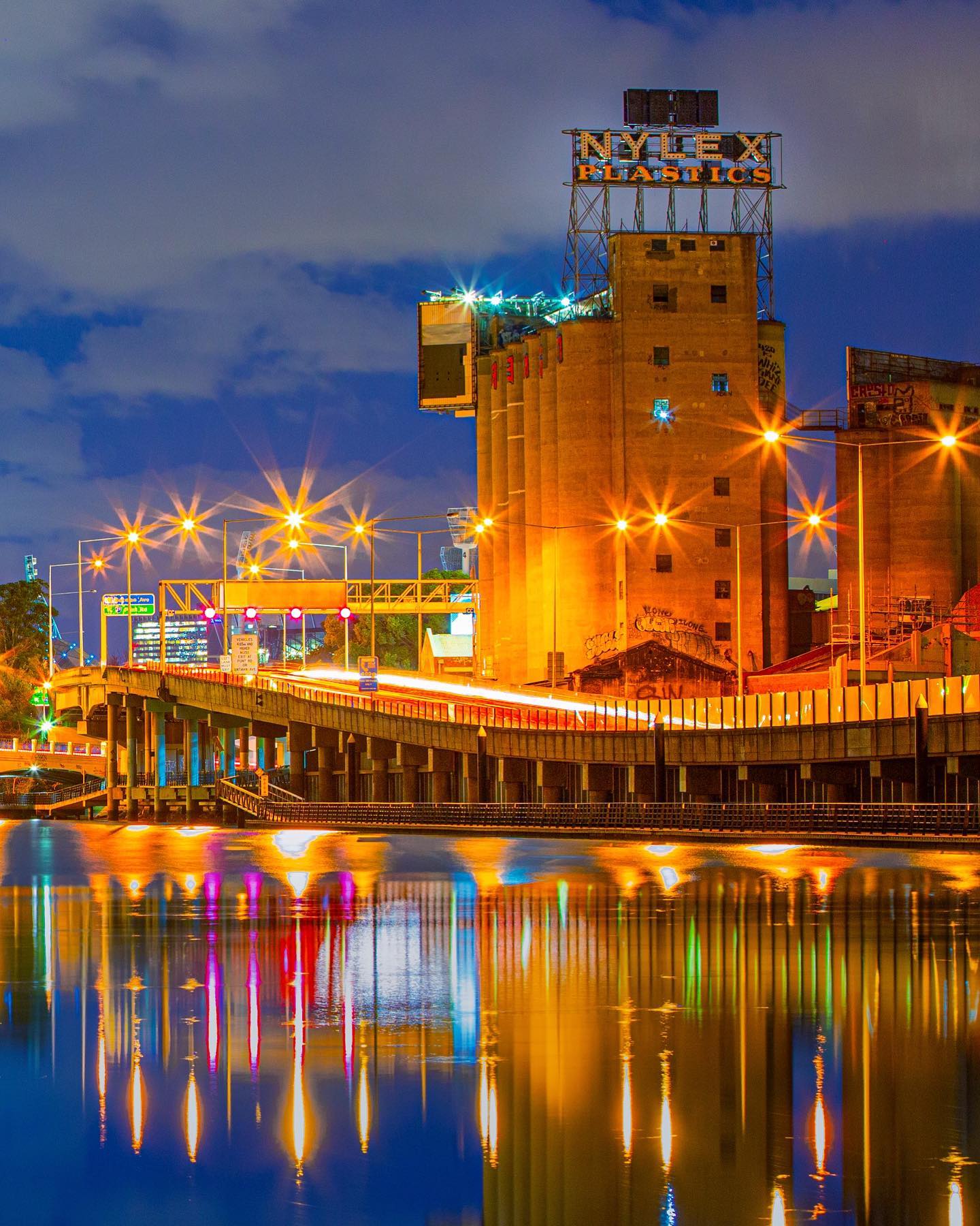 The malting silos and Nylex sign in... - Walking Perspective