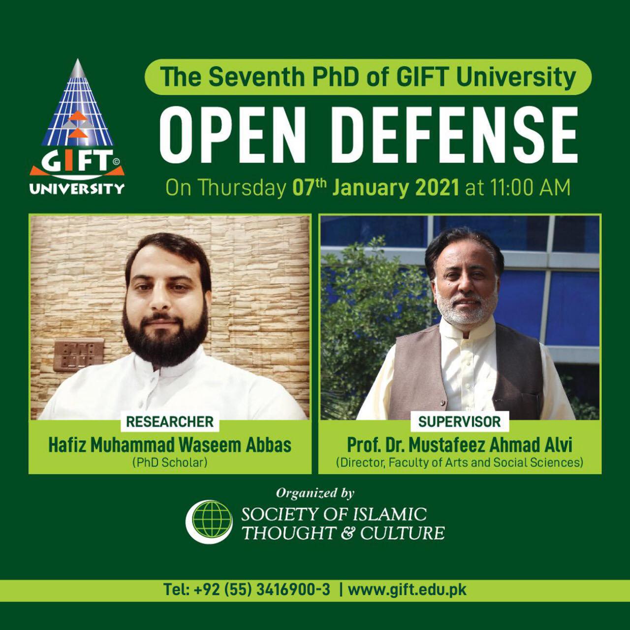 GIFT University - The Seventh PhD of GIFT University under... | Facebook