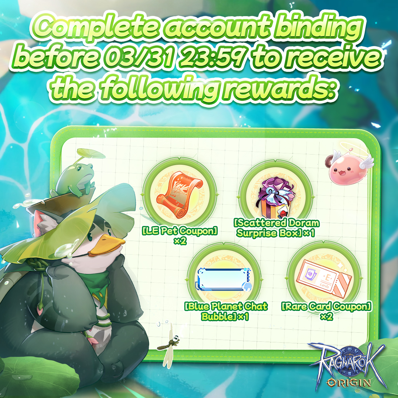 Ragnarok Origin - 🙌🏻 Hi Adventurer, 🖇️ Bind your account... | Facebook