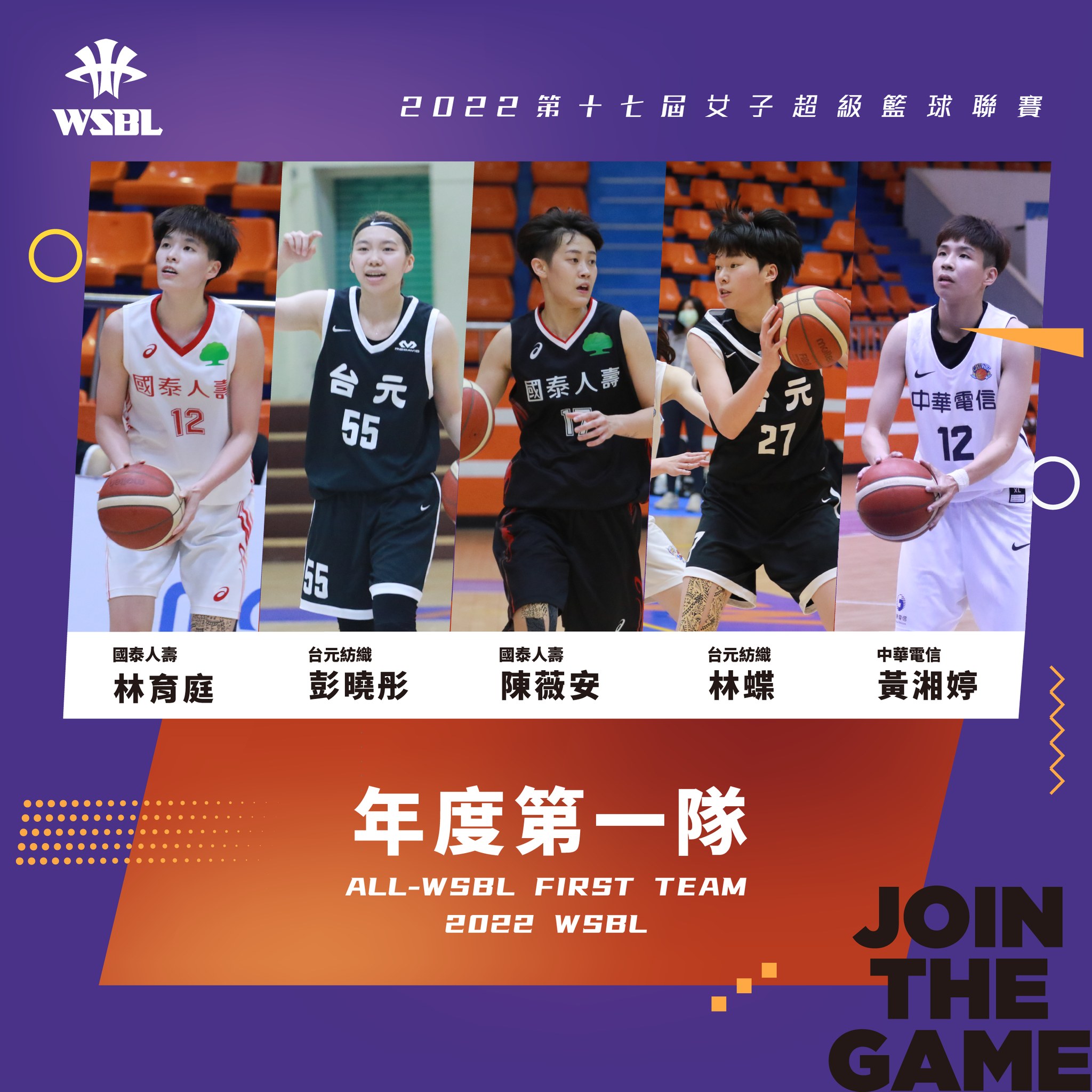 女子超級籃球聯賽 WSBL - #17ᵗʰWSBL 年度第一隊... | Facebook