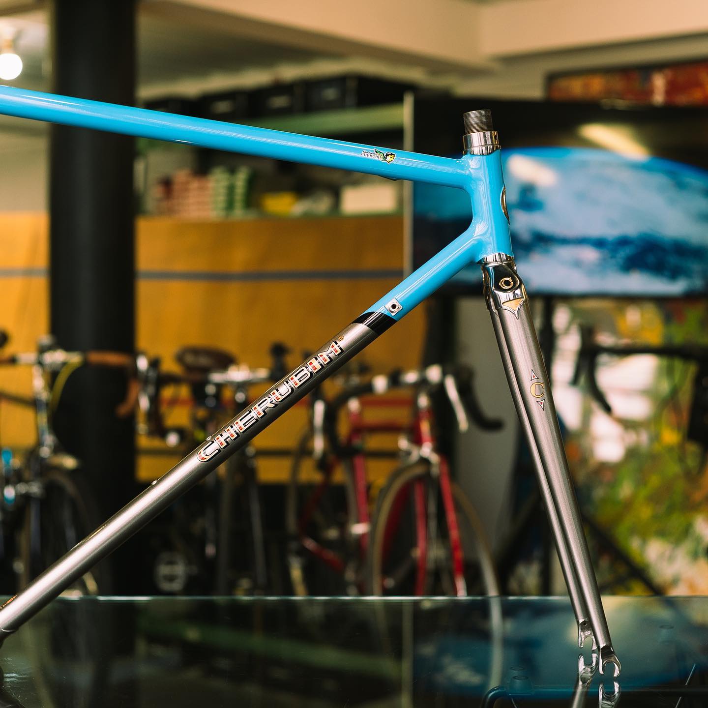 Customer s sticky cherubim cherubimbikes steelisreal handmadebike