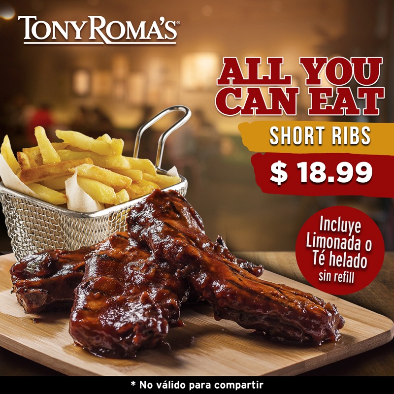 Ribs Lovers 😍😍😍😍 No te puedes perder... - Tony Roma's Panamá | Facebook