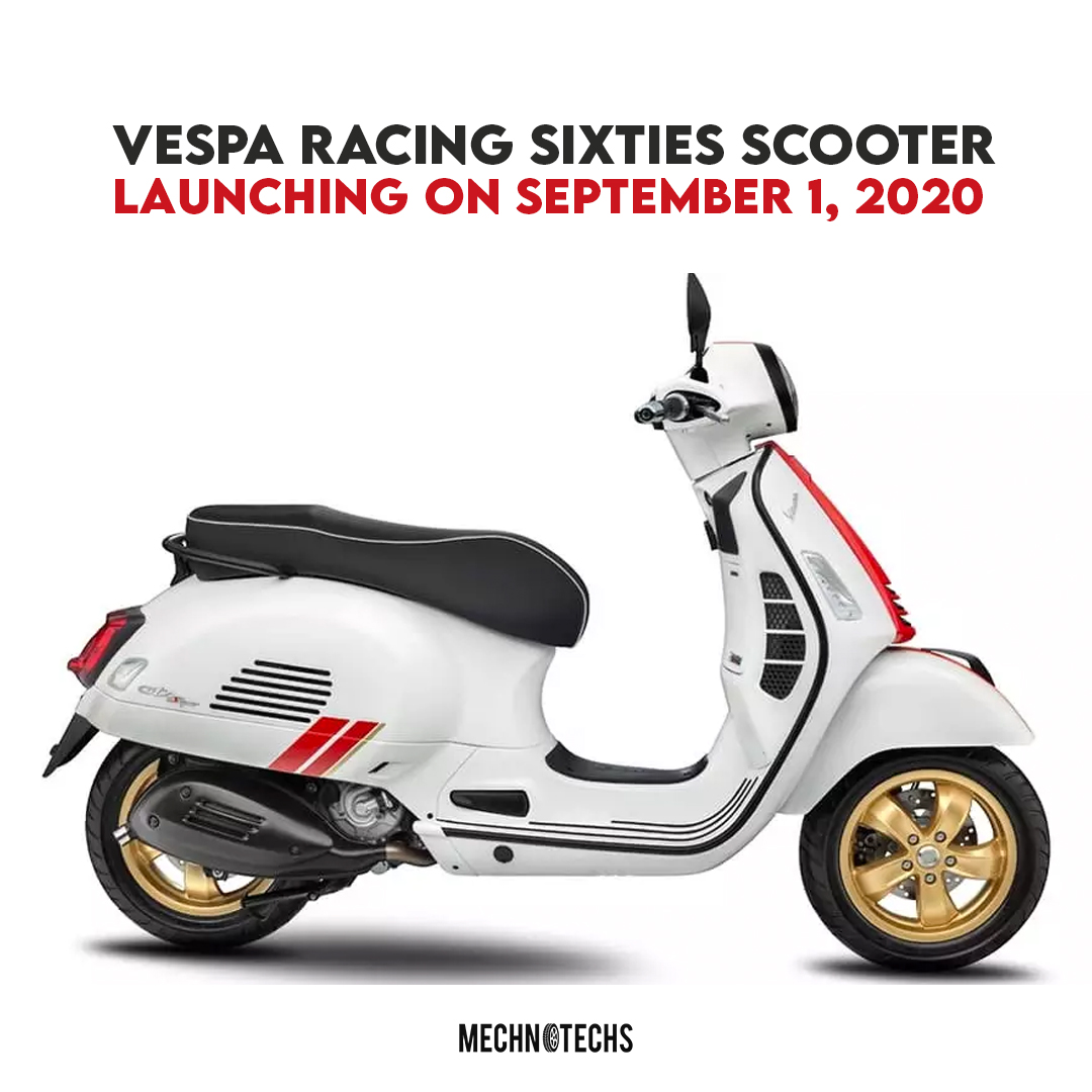 Vespa to launch Vespa Racing Sixties on September 1. The scooter