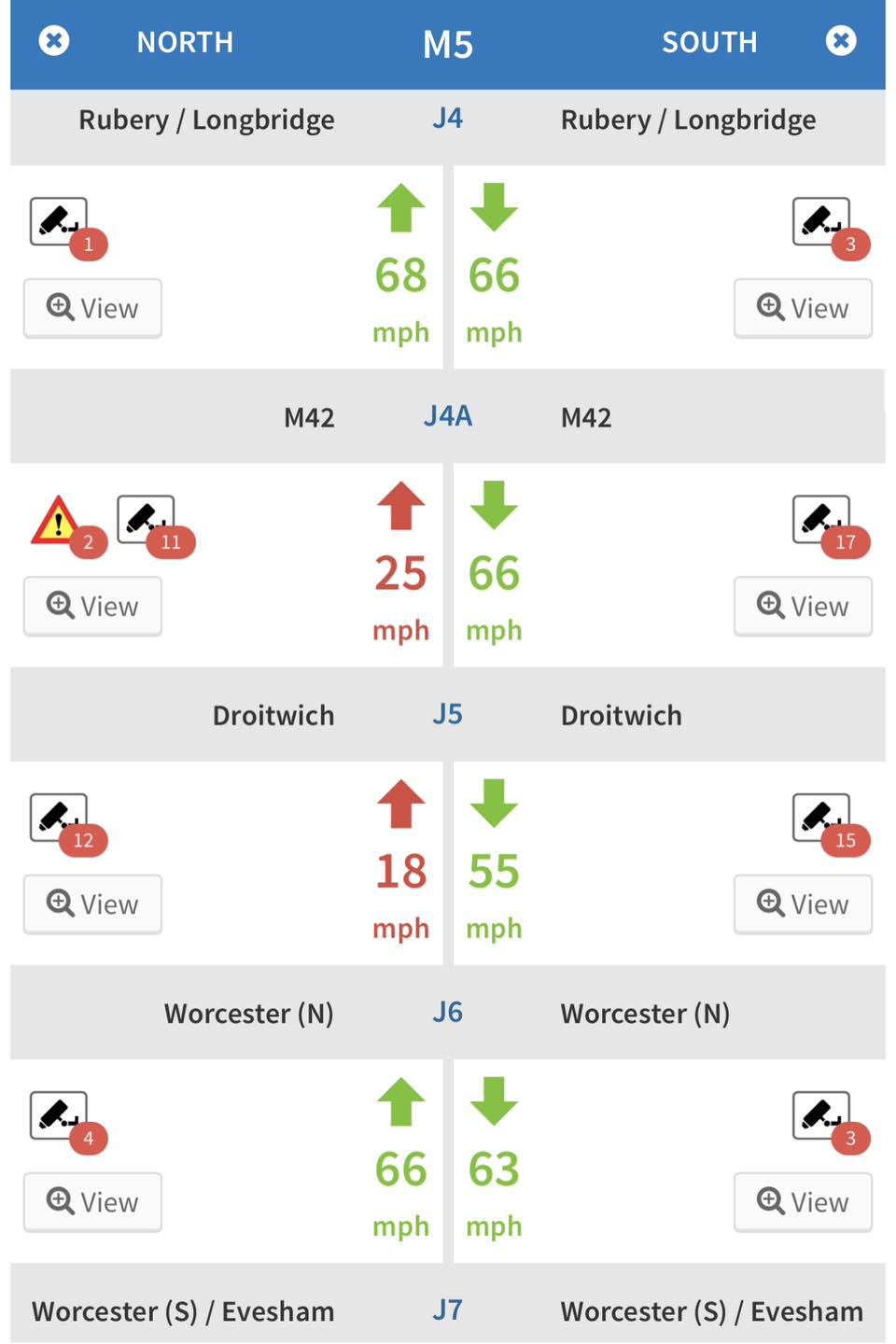 ⚠️ Two lanes are closed on the M5... - Traffic Bromsgrove