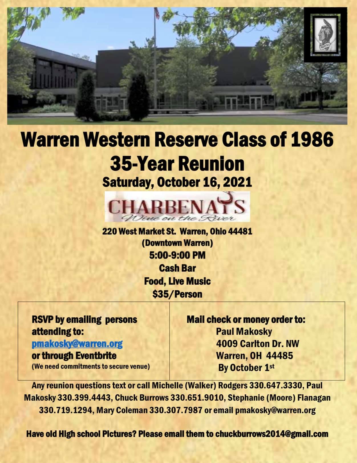 Warren Western Reserve Class of 1986