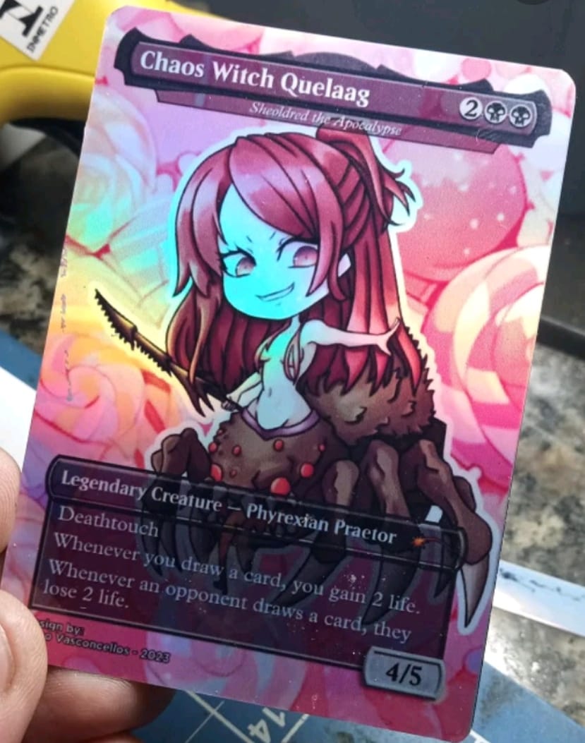 chibi mtg cards Planeswalkers Valentine's Day for Magic: The Gathering  PRO Shop you may return it to your hand.mythicLegendary Planeswalker  TamiyoFrom the Magic Here is my Foil Borlderless