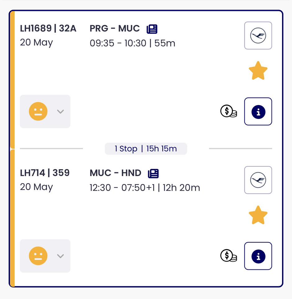 L-Flight・現在通常入手不可 Hello Lufthansa, can someone please check loads on these flights
