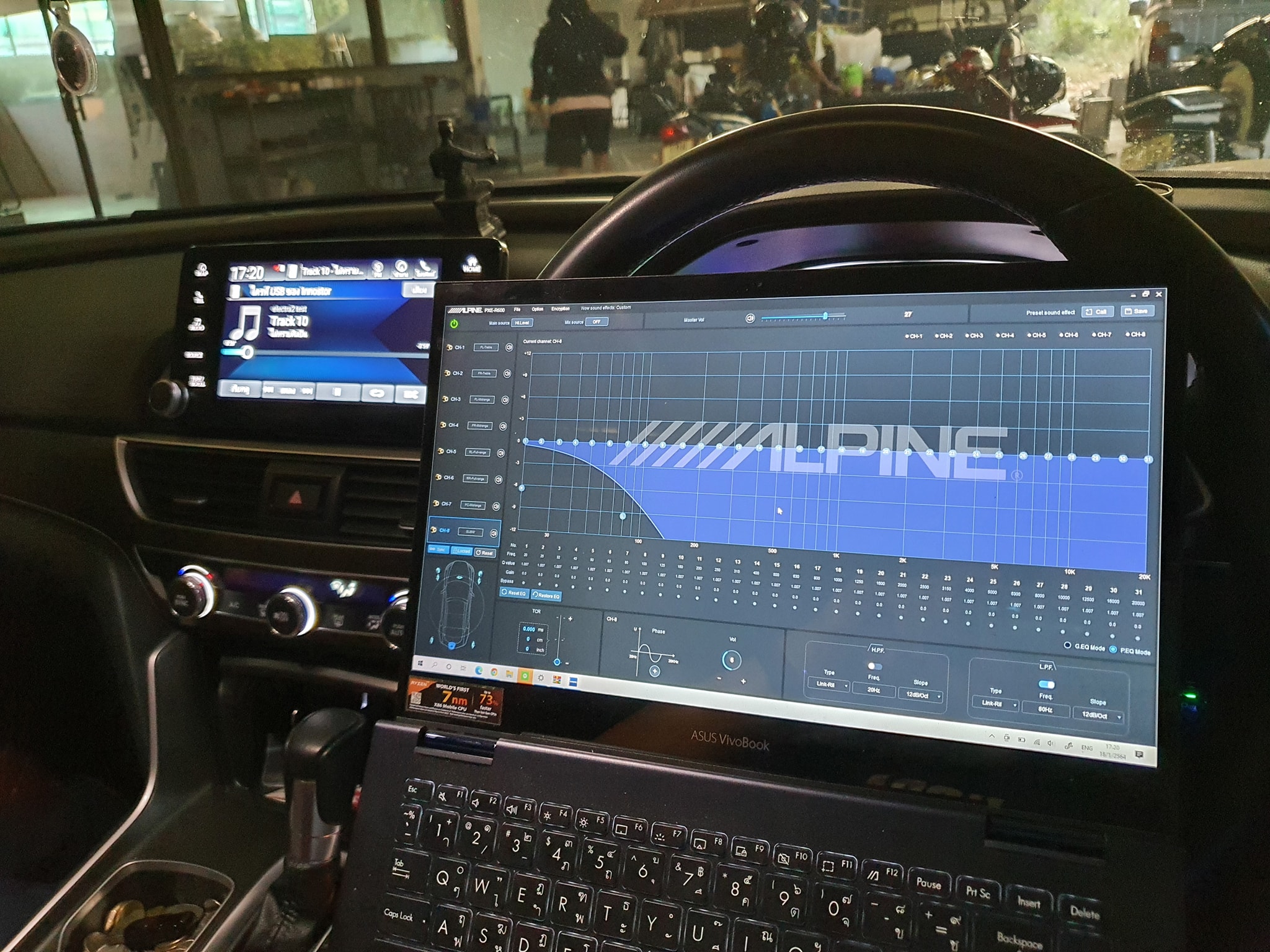 Accord G10 Processor Alpine PXE R600 มีกำลังชับในตัวเครื่อง8CH DSPปรับ ...