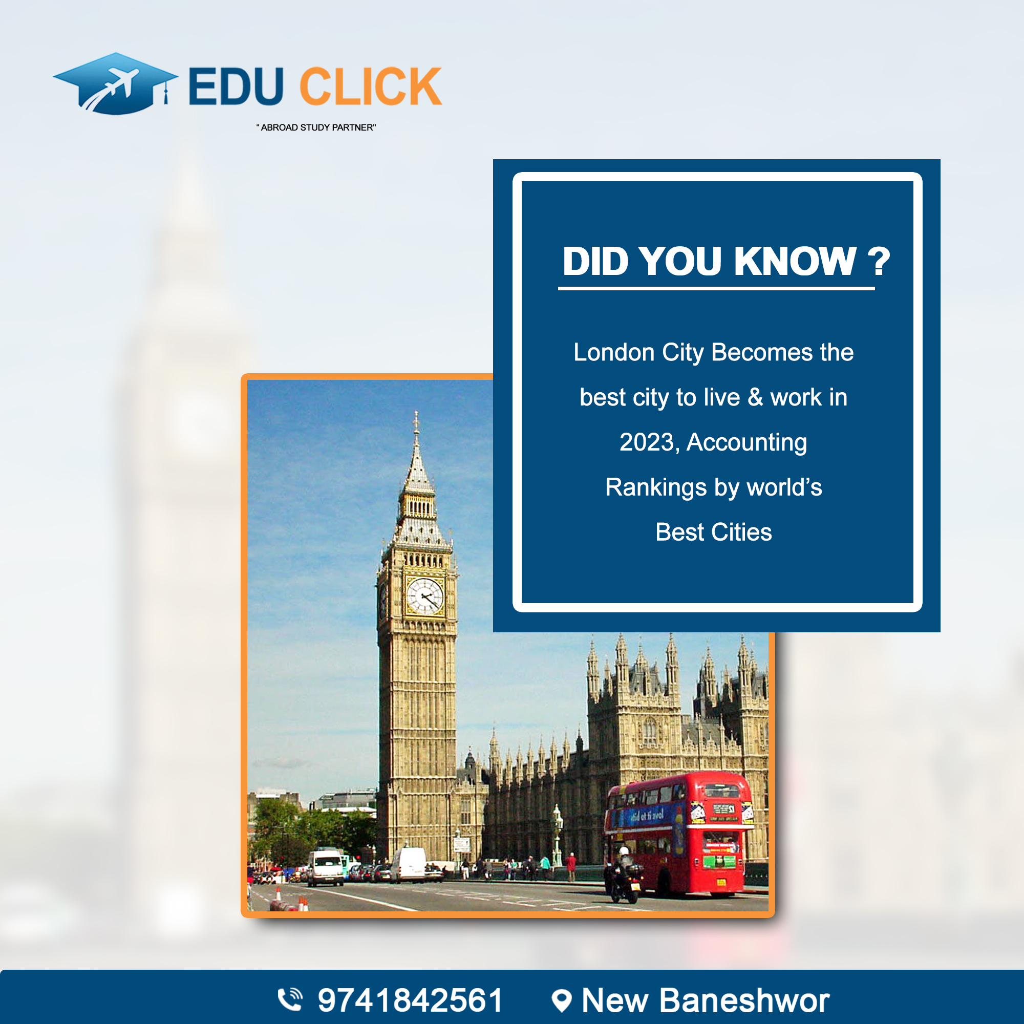 Edu click - DID you KNOW ?😱 London City Becomes the best... | Facebook